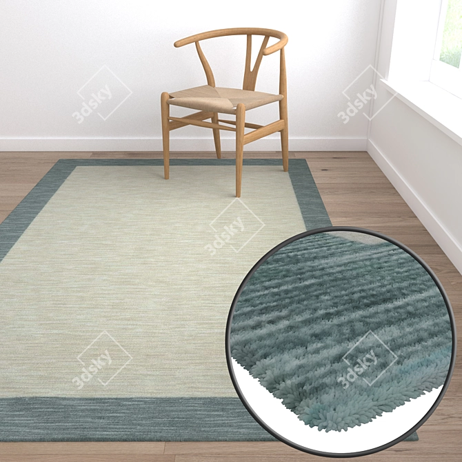 Luxury Carpet Set: 3 High-Quality Textures 3D model image 5