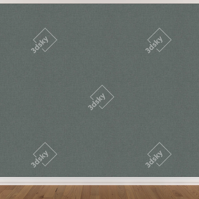 Seamless Wallpaper Set - 3 Color Options 3D model image 2