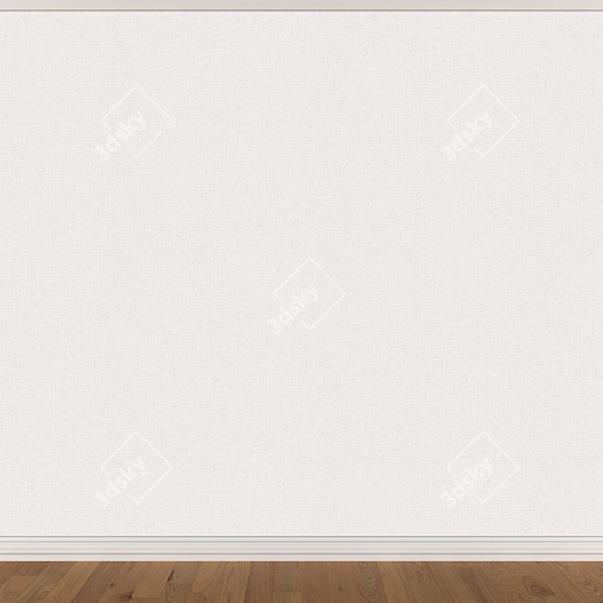 Seamless Wallpaper Set - 3 Color Options 3D model image 4