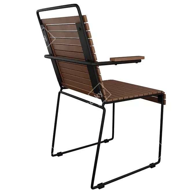 Yukari Chair: Elegant & Comfortable 3D model image 3