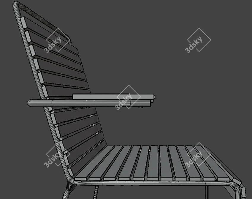 Yukari Chair: Elegant & Comfortable 3D model image 4