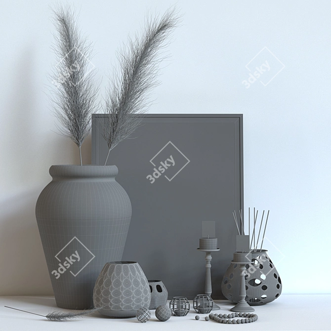 Elegant Decor Set 2015 3D model image 4