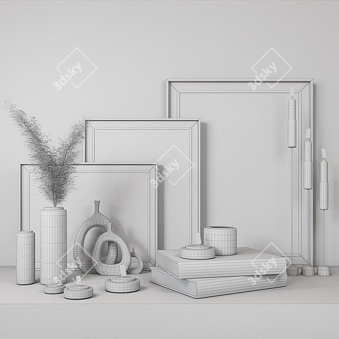 Elegant Decor Set: Vray Render 3D model image 4