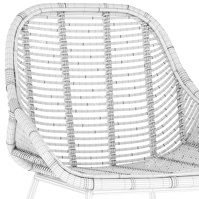 Vical Benin Modern Armchair 3D model image 5