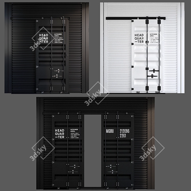 SpaceMax Sliding Door System 3D model image 1