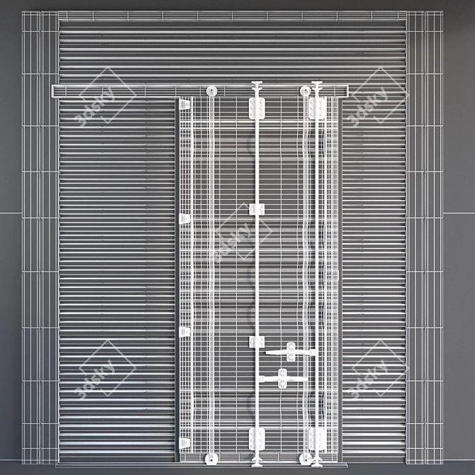 SpaceMax Sliding Door System 3D model image 4