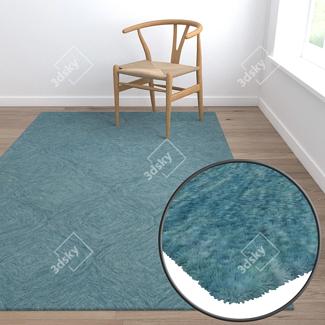 Luxury Carpets Set | High-Quality Textures 3D model image 5