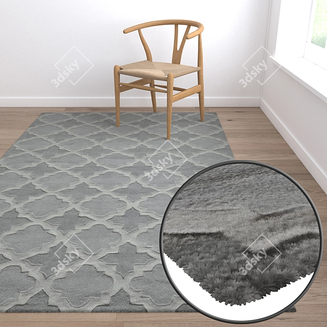 Luxury Carpet Set: High-Quality Textures 3D model image 5