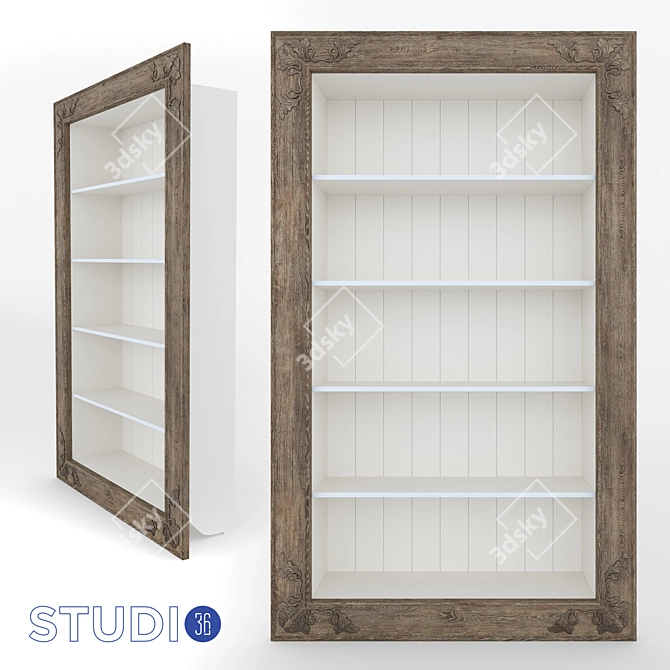 Versatile Oak Rack | MD08-189 | Studio36 3D model image 1