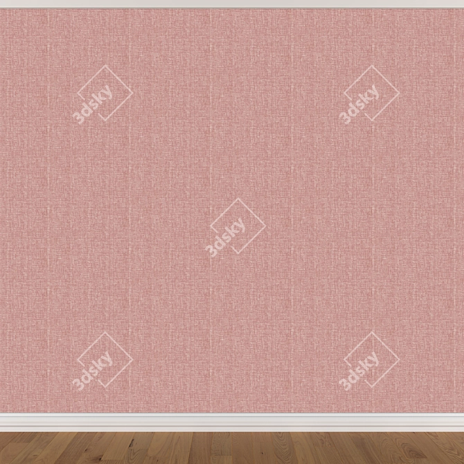 Seamless Wallpaper Set: 3 Colors 3D model image 4