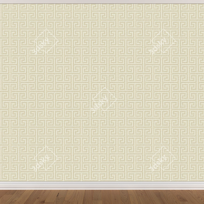 Seamless Wallpaper Set - 3 Colors 3D model image 2