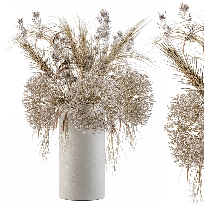 Succulent Collection: Dry Plants 3D model image 1