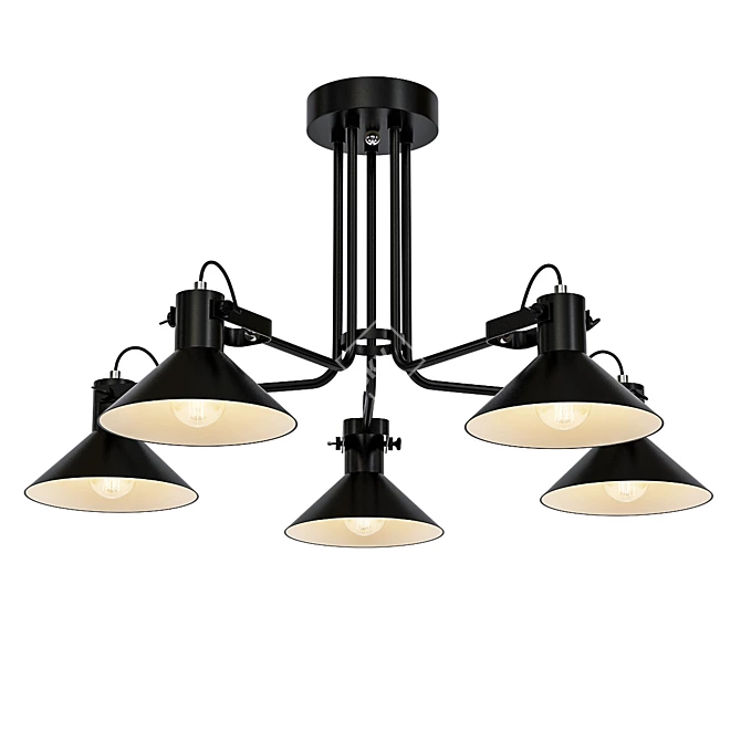 Downtown Hanging Pendant Light 3D model image 1