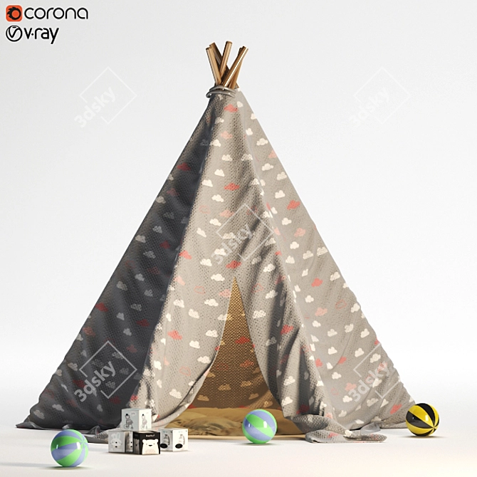 3D MAX 2015, OBJ,FBX Child Set 3D model image 2