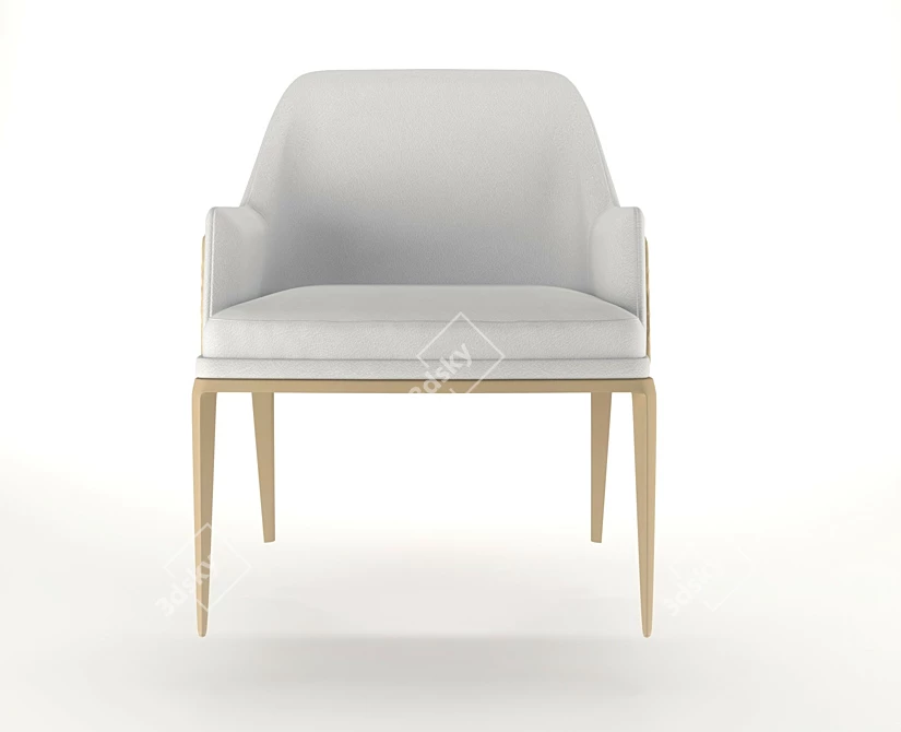 Elegant Bentley Chair: Stylish Comfort 3D model image 3