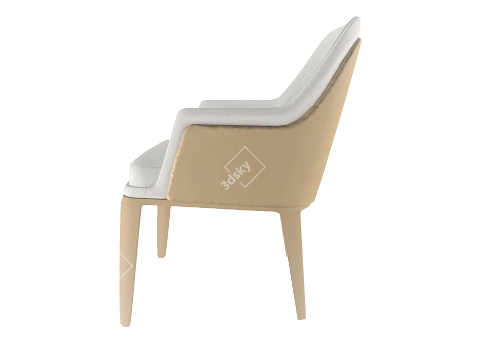 Elegant Bentley Chair: Stylish Comfort 3D model image 6