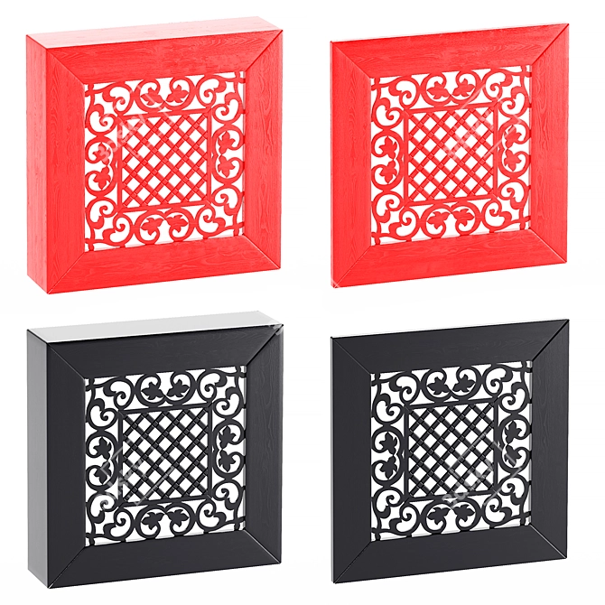 Title: Ornate Box and Panel 3D model image 2