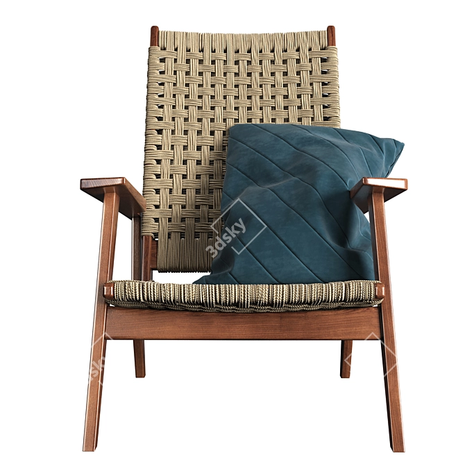 Parisian-inspired Reclining Chair: Arteriors Jericho 3D model image 2