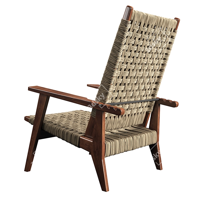 Parisian-inspired Reclining Chair: Arteriors Jericho 3D model image 4