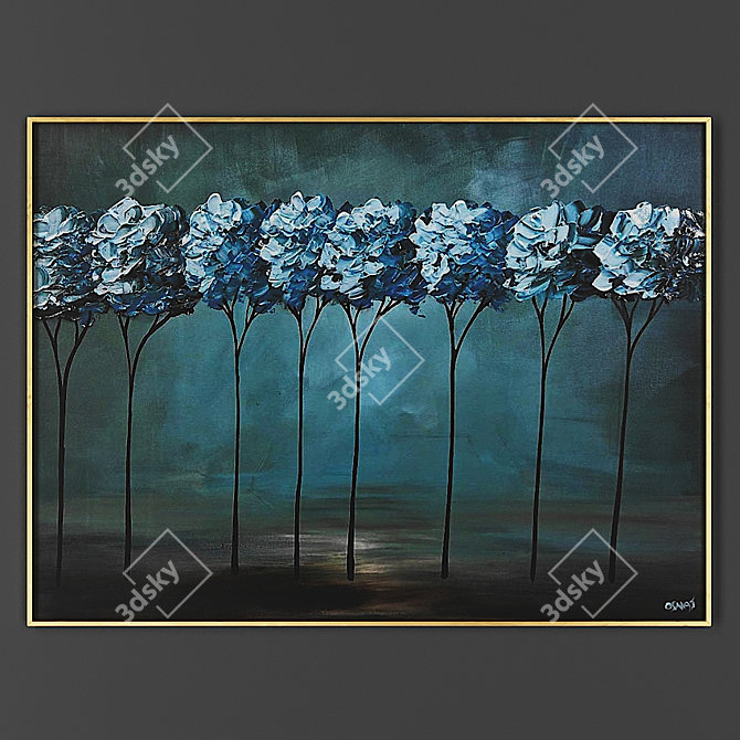 Elegant Frame for Art 3D model image 1