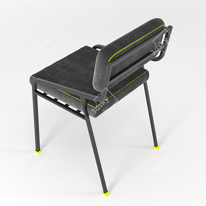 Minimalist Hadi Chair: Sleek & Modern 3D model image 2