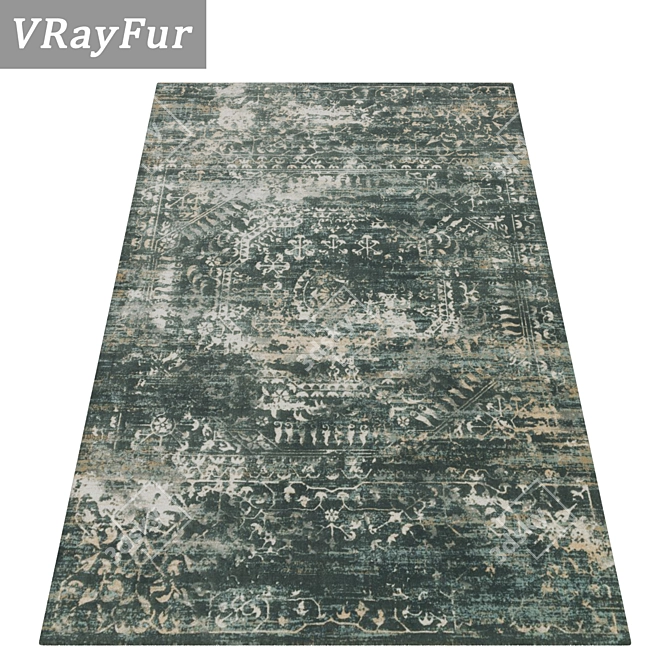 Versatile Carpet Set: High-Quality Textures, Multiple Variants 3D model image 2