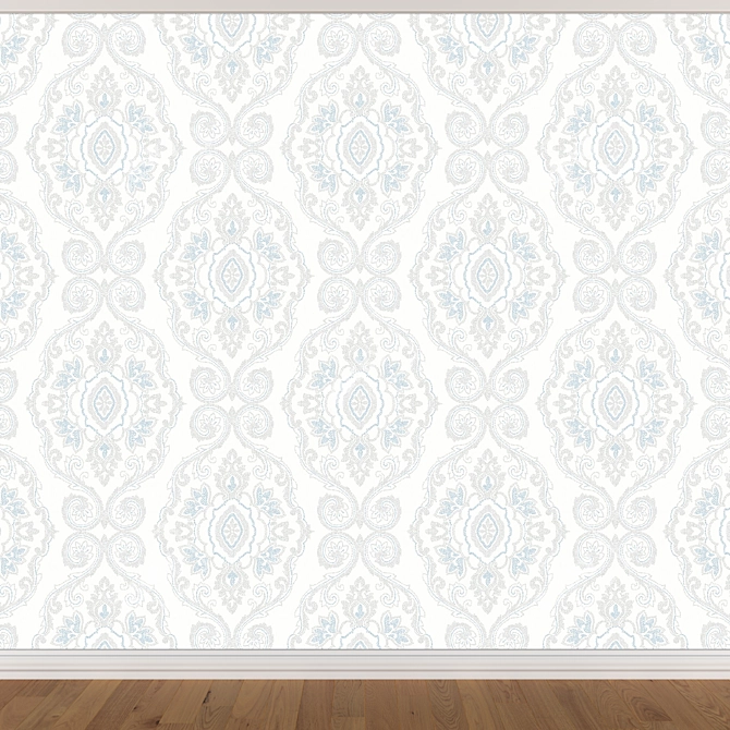 Seamless Wallpaper Set with 3 Colors 3D model image 2