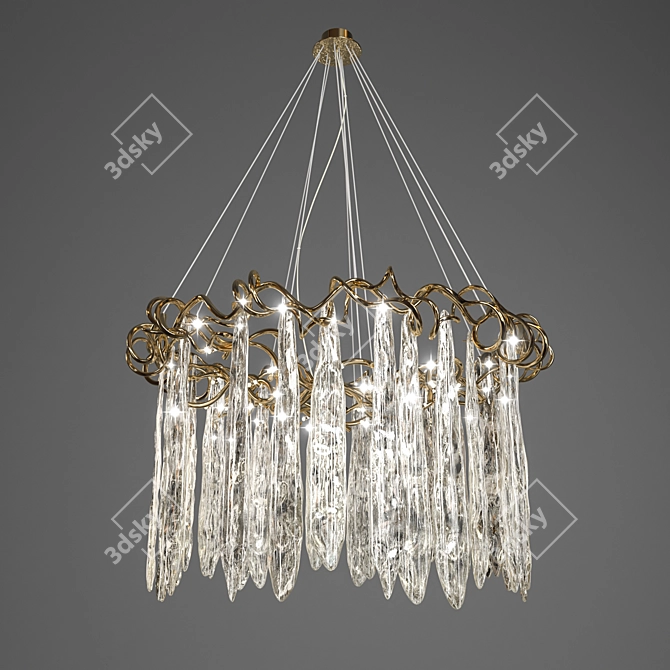 Ethereal Serip Niagara Pendant 3D model image 3