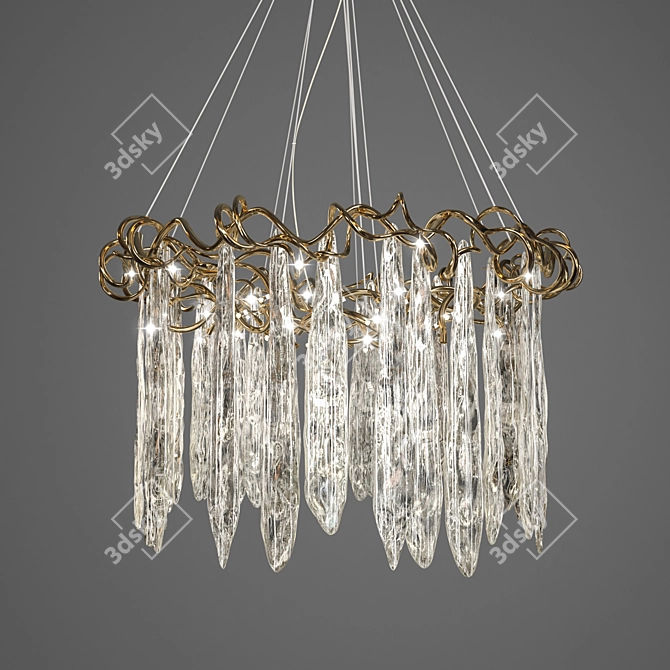 Ethereal Serip Niagara Pendant 3D model image 4