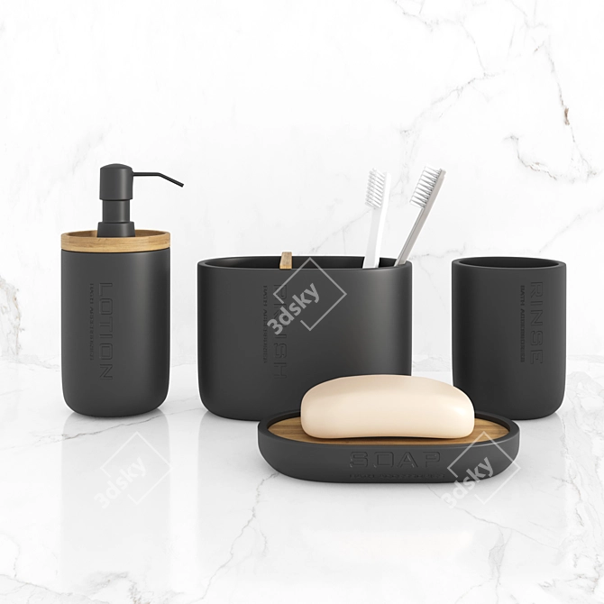 Luxury Bath Set: Complete Your Bathroom 3D model image 1