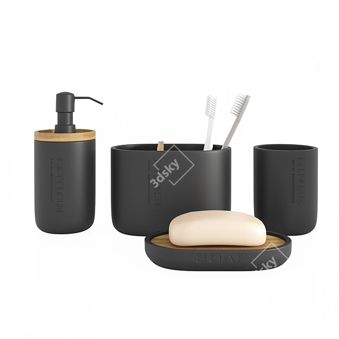 Luxury Bath Set: Complete Your Bathroom 3D model image 3