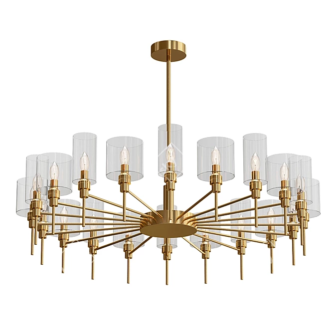 Golden Elegance: AXO Light Spillray Lamps 3D model image 1