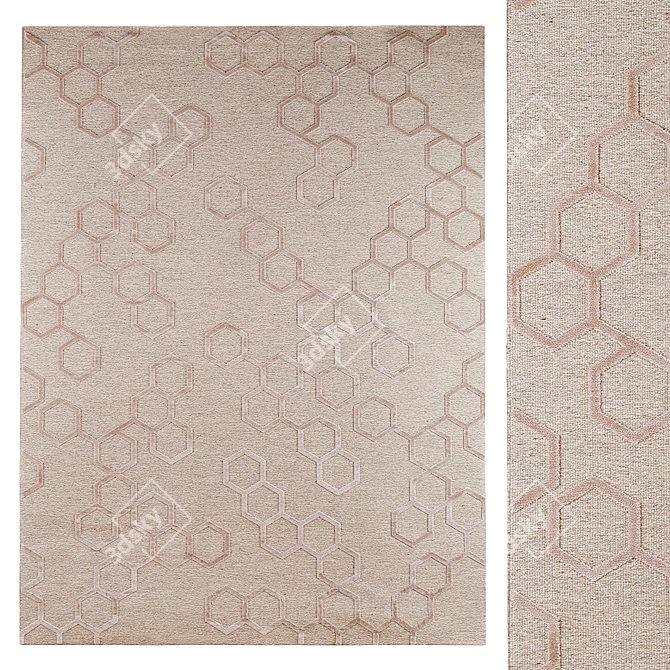 Elegant Archive Carpet 3D model image 1