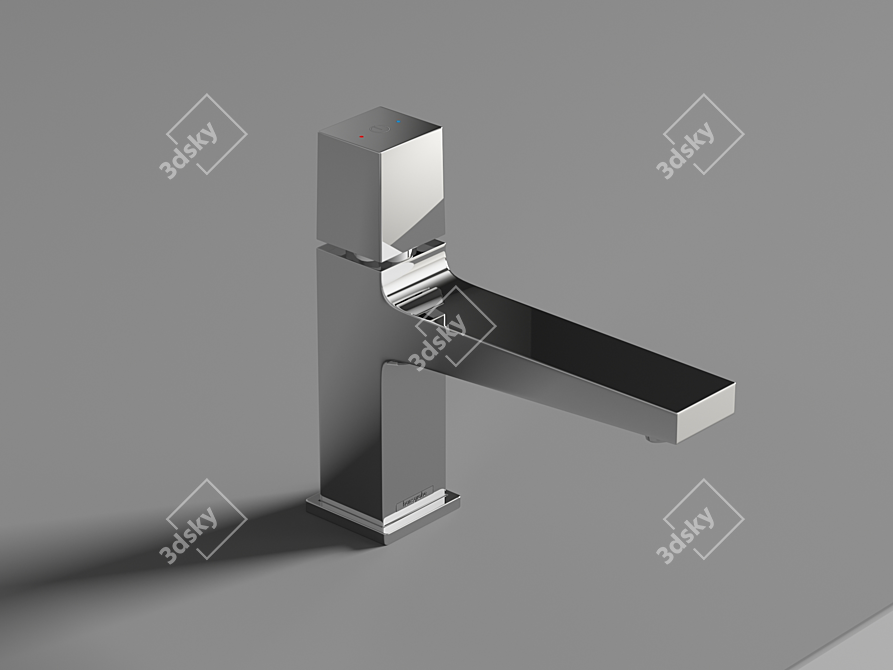 Elegant Hansgrohe Metropol Basin Faucet 3D model image 2