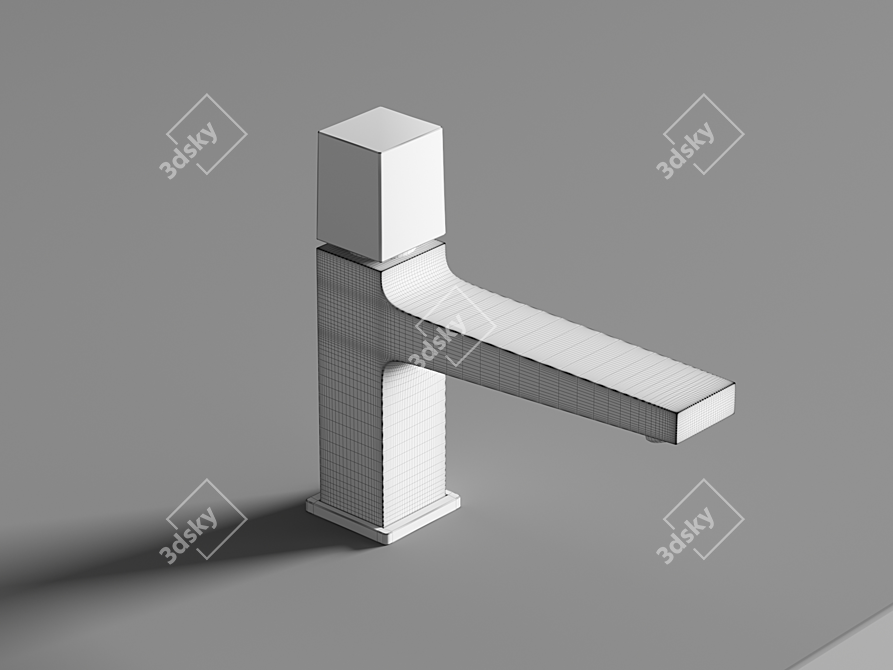 Elegant Hansgrohe Metropol Basin Faucet 3D model image 5