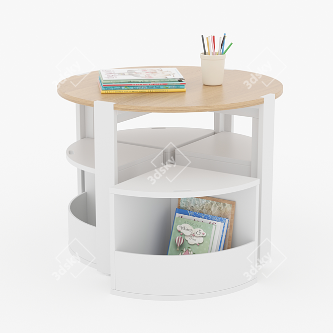 Modern Nesting Play Table Set 3D model image 4