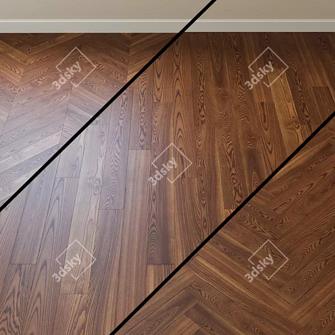 Tiger Eye Oak Parquet 3D model image 1