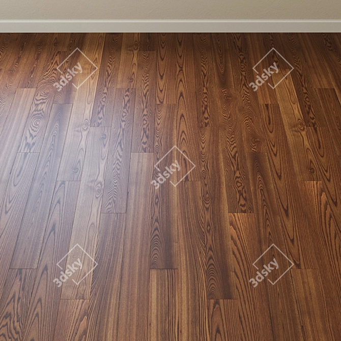 Tiger Eye Oak Parquet 3D model image 2