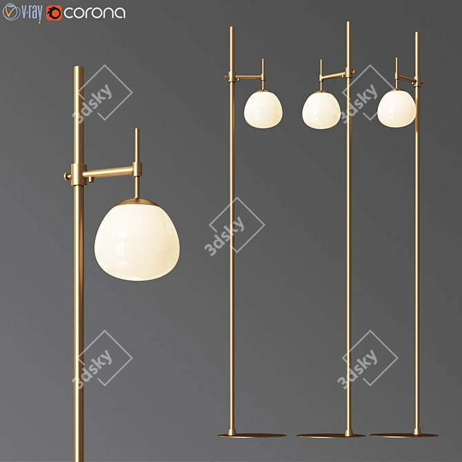 Erich Maytoni Metal Floor Lamp 3D model image 1