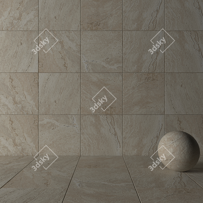 Antico Sand Stone Wall Tiles 3D model image 3