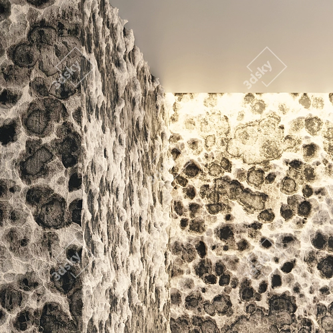 Volcanic Rock PBR Material 3D model image 3