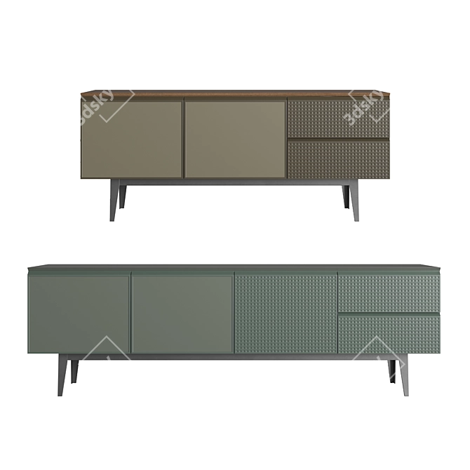 Moroso Voltaire: Elegant Italian Sideboard 3D model image 1