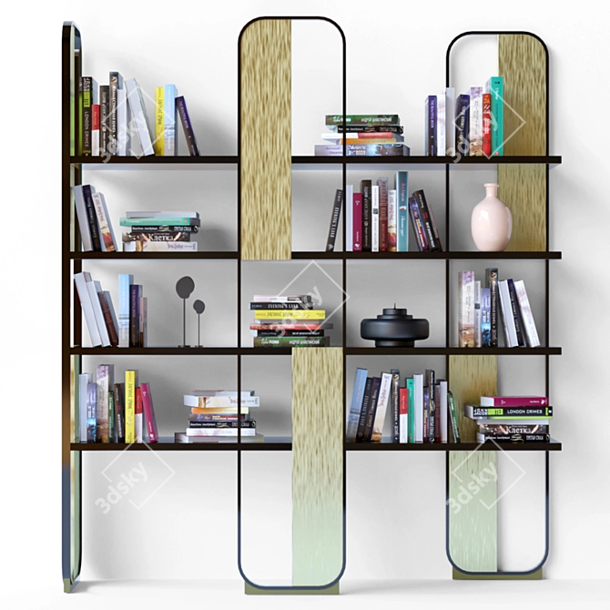 Modern Shelf: Books & Decor 3D model image 3