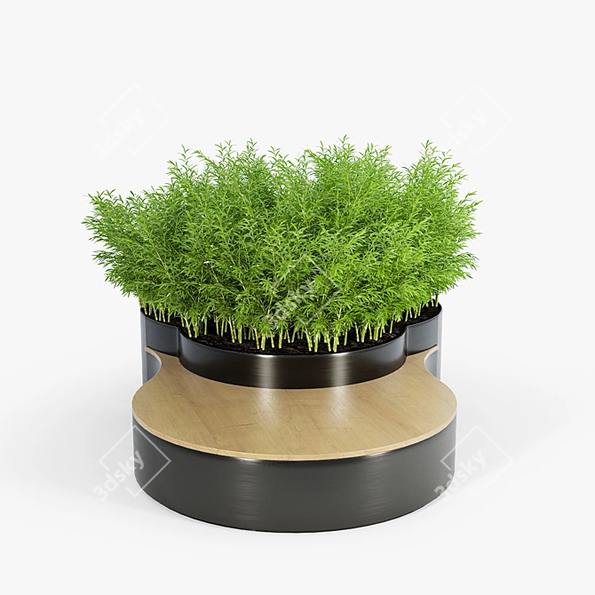 Lush Garden Flowerbed Kit 3D model image 4