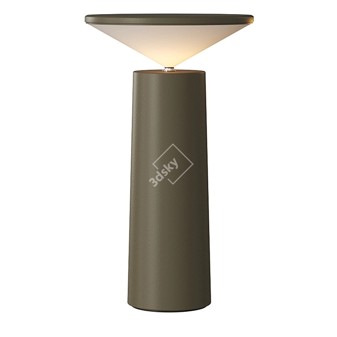 Grok Cocktail Table Lamp: Contemporary Elegance in 3 Colors 3D model image 1