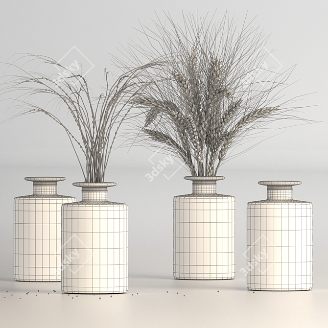 Eternal Blooms Apothecary Jar 3D model image 4