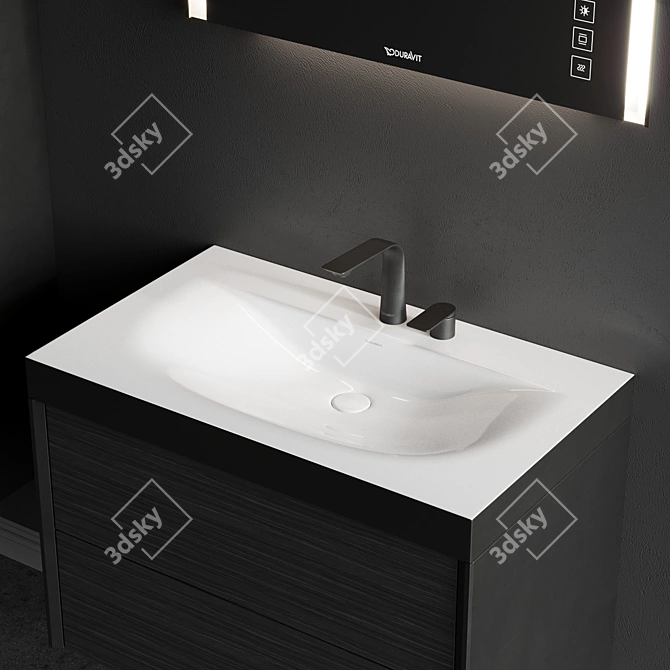 XViu Modern Vanity Set 3D model image 3