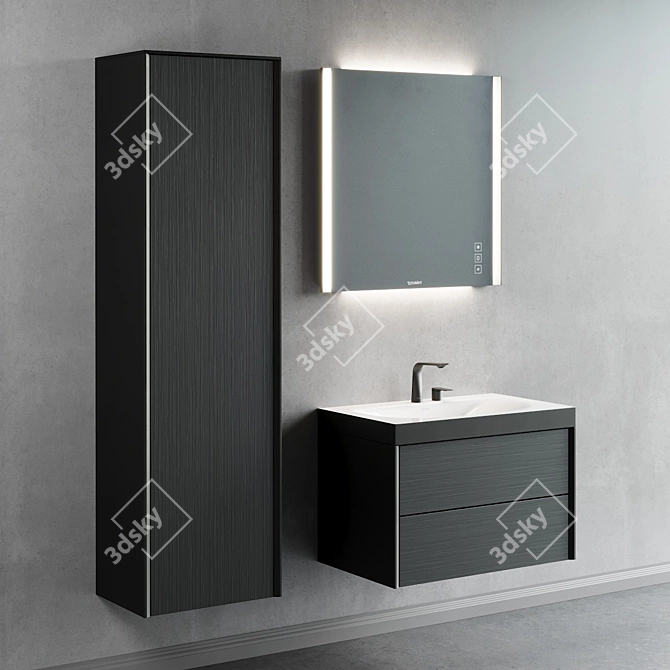 XViu Modern Vanity Set 3D model image 5