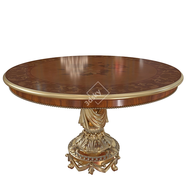 Rampoldi Grand Sancy Round Table 3D model image 2