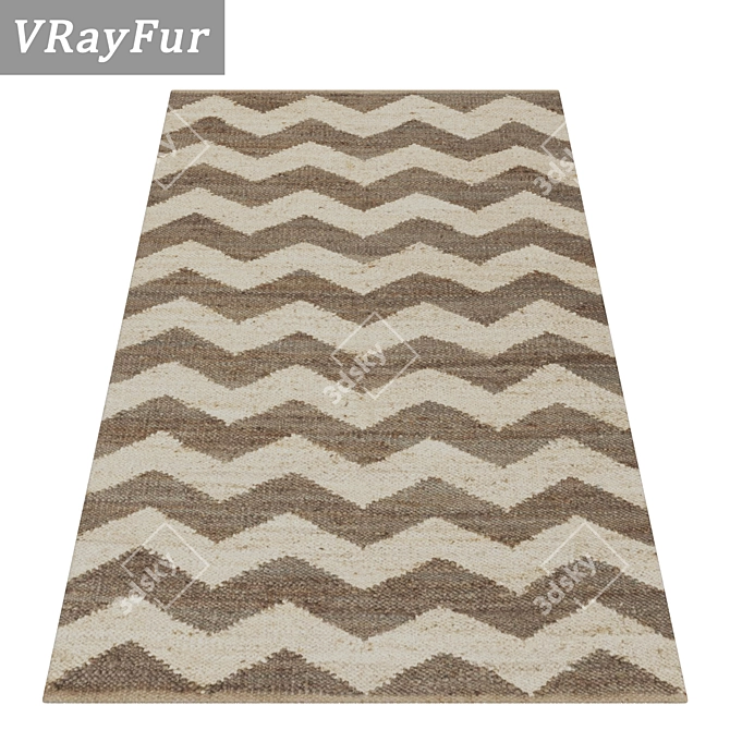 Luxury Carpets Set: High-Quality Textures. 3D model image 2